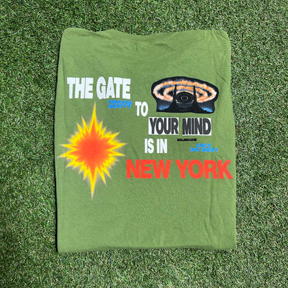 Travis Scott Rolling Loud NYC Exclusive portal to our world tee olive Size Large USED x11400