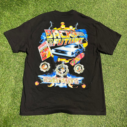 Dbruze Back To The Future Rap Style New Age Black Tee Size XL USED v15682