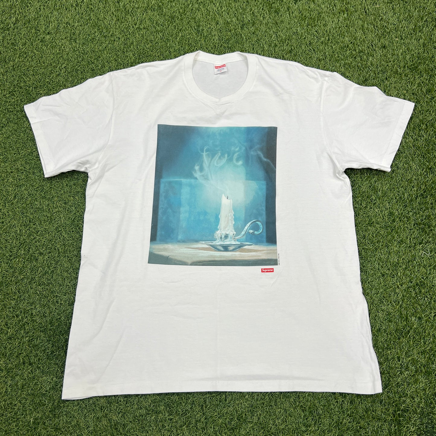 Supreme Fuck Candle White Tee Size XL USED x12236