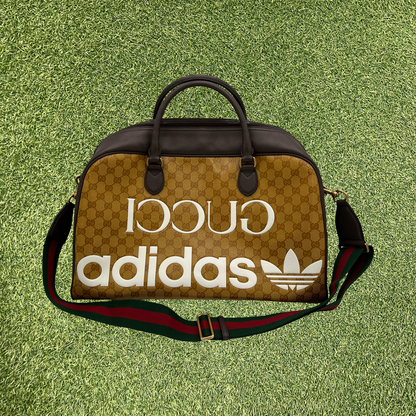 Gucci x Adidas Large Duffle Bag Beige/Brown X12550