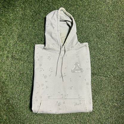 Palace Tri Ferg Grid Green Tan Hoodie Size Medium USED x13173
