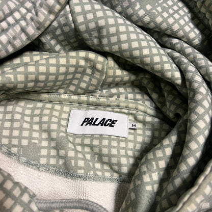Palace Tri Ferg Grid Green Tan Hoodie Size Medium USED x13173