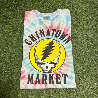 Chinatown Market Grateful Dead Tie Dye Tee Size XXL USED v13958