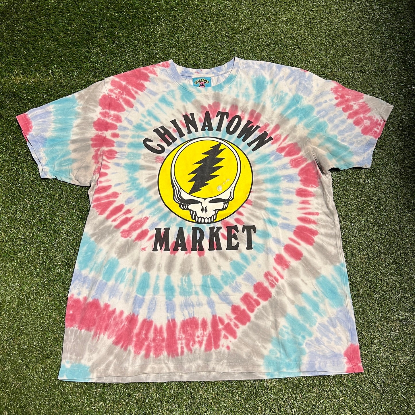 Chinatown Market Grateful Dead Tie Dye Tee Size XXL USED v13958