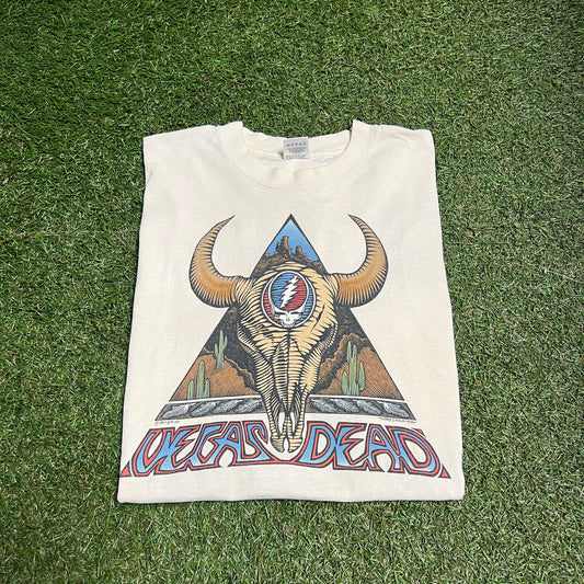 1994 grateful dead vegas head tee white Size Large USED v13951