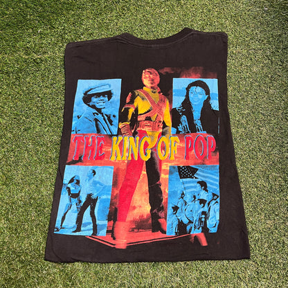 Vintage Michael Jackson rap tee black Size XXL USED v13967