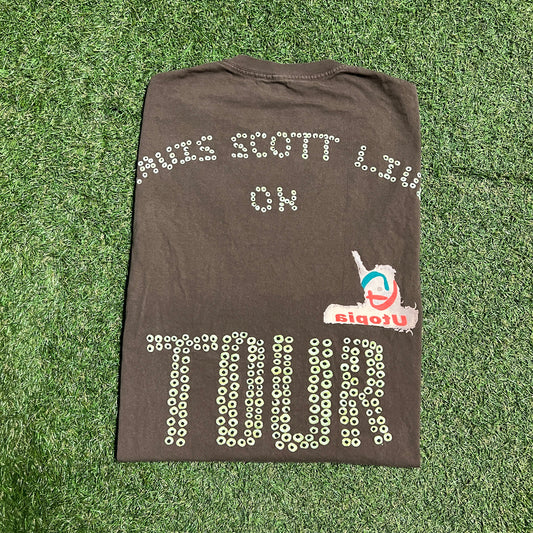 Travis Scott Brown Utopia Tee "Live on Tour" VIP Exclusive Edition Size XL USED x13178