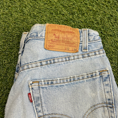 Levi 505s Red Tab Light Blue Jeans Size 32x34 USED v14756