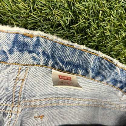 Levi 505s Orange Tab Light Blue Jeans Size 31x34 USED v14751