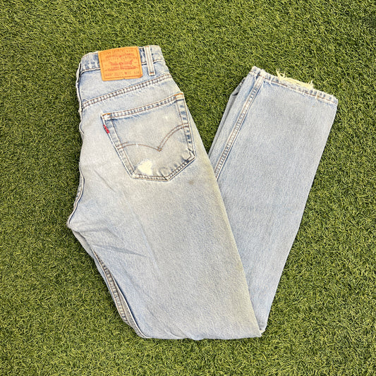 Levi 505s Red Tab Light Blue Jeans Size 32x34 USED v14759