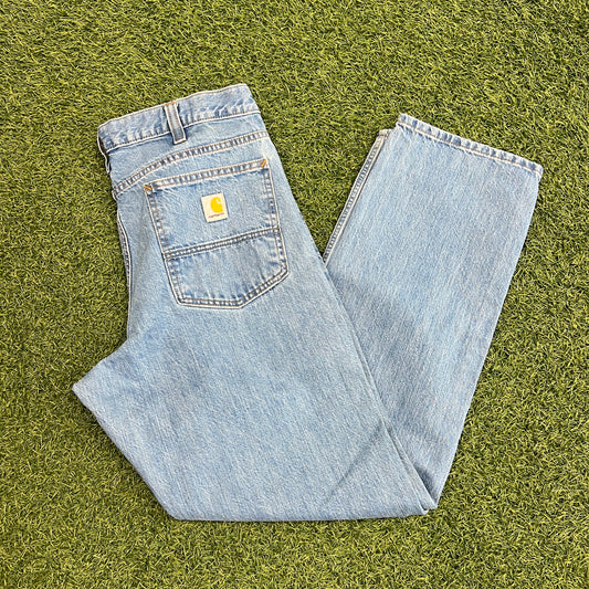 Carhartt Blue Jeans Newage Size 34x32 USED v14765