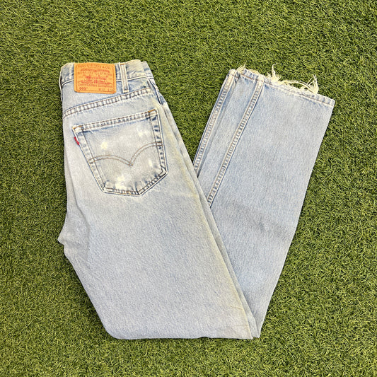 Levi 505s Red Tab Light Blue Jeans Size 32x34 USED v14760