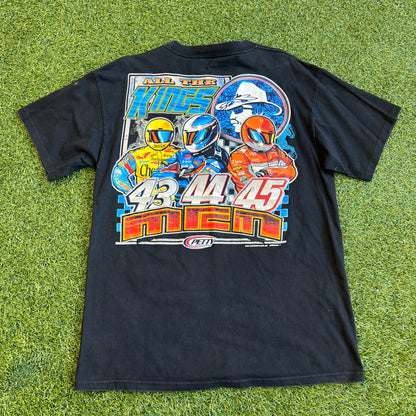 2001 Nascar "All the Kings" Black Tee Size Large v15731