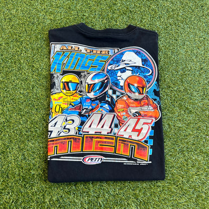 2001 Nascar "All the Kings" Black Tee Size Large v15731
