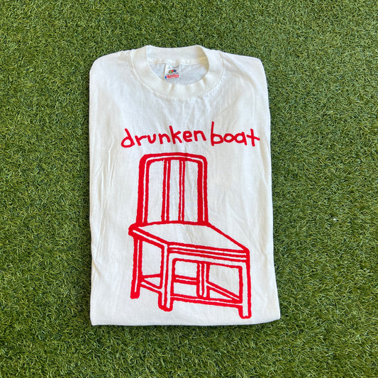 1990s "Drunken Boat" Art Tee Size Large USED v15783