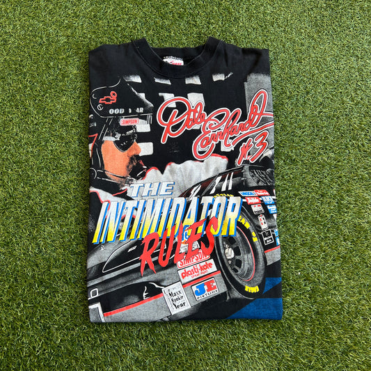 1996 Dale Earnhardt "The Intimidator" Full Print Tee Size Large USED v15734
