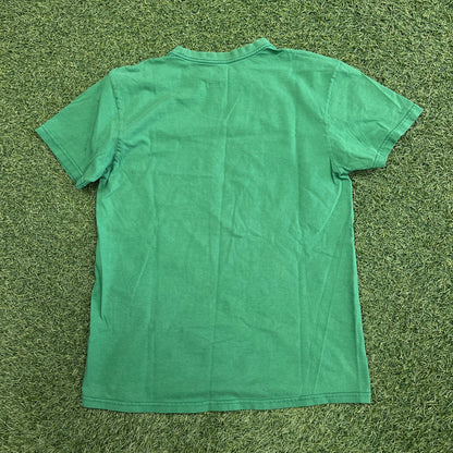 DC Deer Head Green Tee Size Medium USED v14732