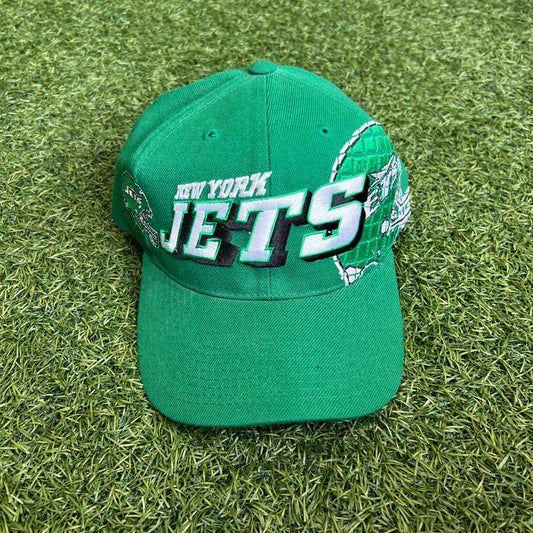 1990s New York Jets Big Helmet Green Hat One Size USED v15766