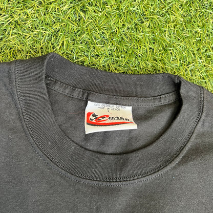 Dale Earnhardt Chase Authentics 7 Time Champs Black Tee Size Large USED v15754