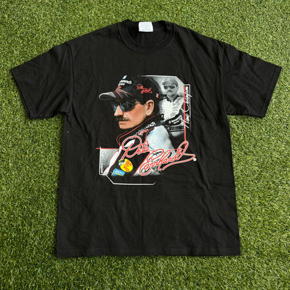 Dale Earnhardt Chase Authentics 7 Time Champs Black Tee Size Large USED v15754