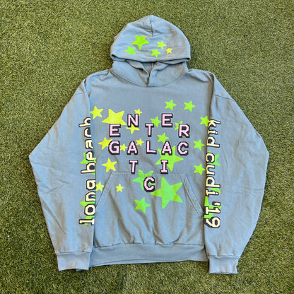 CPFM Kid Cudi Enter Galactic Teal Hoodie Size XXL USED x12935