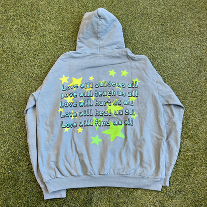 CPFM Kid Cudi Enter Galactic Teal Hoodie Size XXL USED x12935