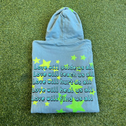 CPFM Kid Cudi Enter Galactic Teal Hoodie Size XXL USED x12935
