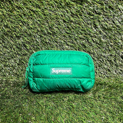 Supreme Puffer Pouch green USED x11426