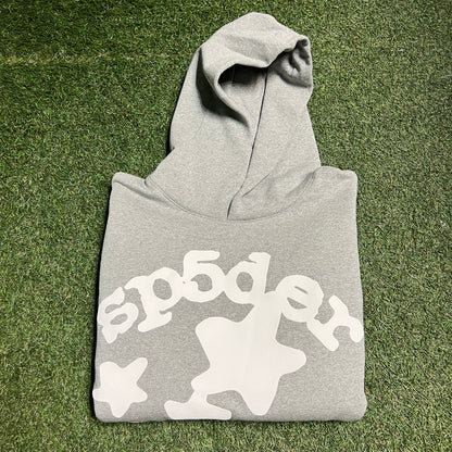 Sp5der Beluga Dark Grey Hoodie Size XXL NEW x12300