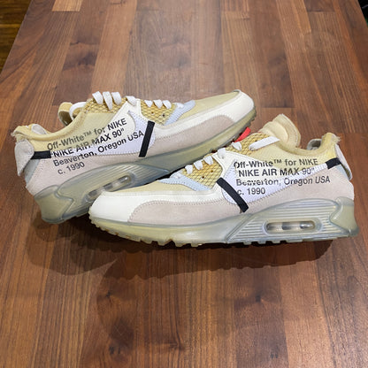 Nike Air Max 90 Off White The 10 Size 10 USED s13953