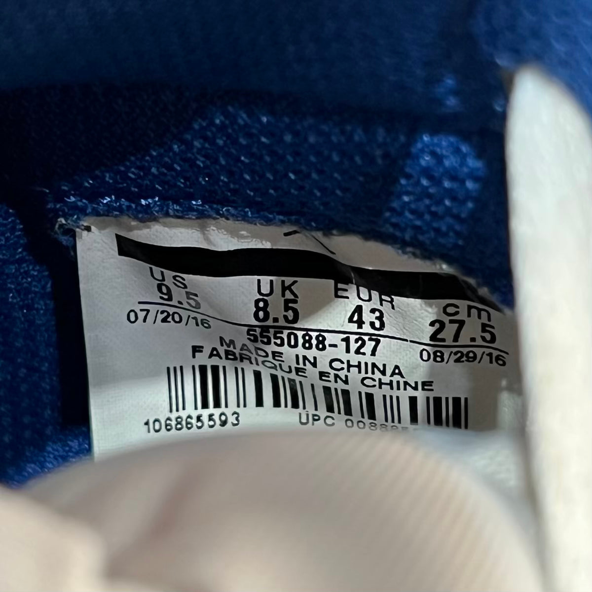 Jordan 1 High Storm Blue (2016) Size 9.5 USED s23885