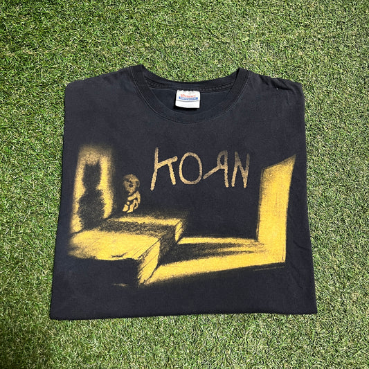 2002 Korn Black Band Tee Size XL USED v15718