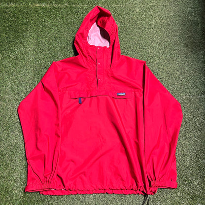 Patagonia Red Light Weight Rain Jacket Size Large USED v14794