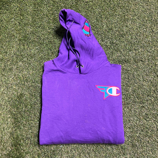Faze champion hoodie purple (stained) Size Large USED x11450