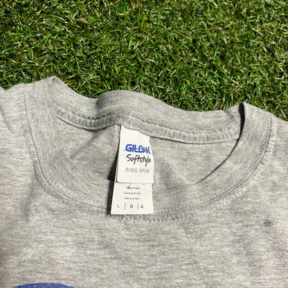 NY Giants grey NY logo tee Size Large USED v14008