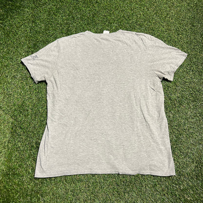 NY Giants grey NY logo tee Size Large USED v14008