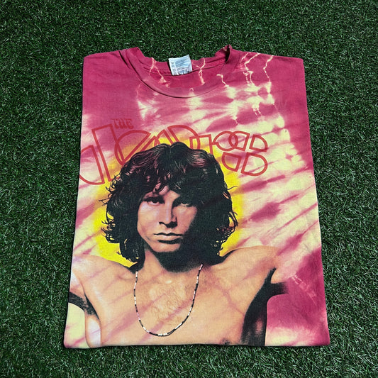 1990 Jim Morrison The Doors tie dye tee Size XL USED v14000