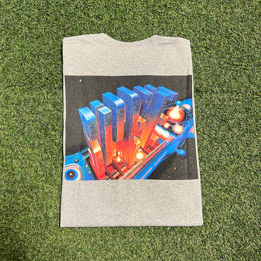 Supreme Skyscaper 2017 Grey Tee Size Medium USED x12779