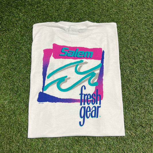 1991 Salem The Fresh One White Tee Size XL USED v13983
