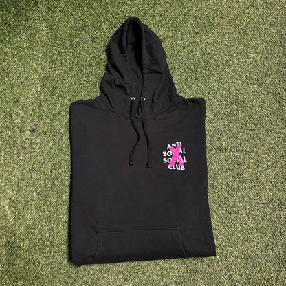 Anti Social Social Club Cancelled Black Hoodiie Size XL USED x13227
