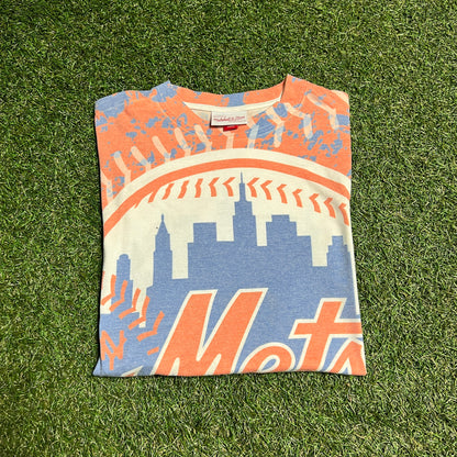 Mitchell & Ness Mets Tie-Dye AOP Mordern Size Medium USED v13985