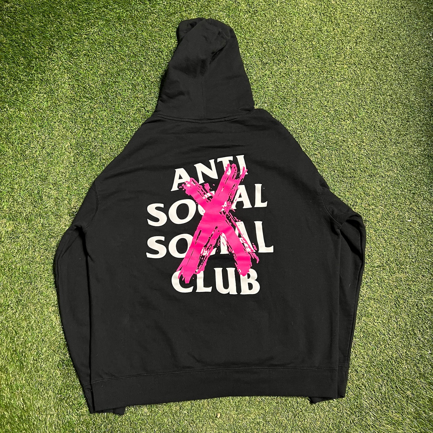 Anti Social Social Club Cancelled Black Hoodiie Size XL USED x13227