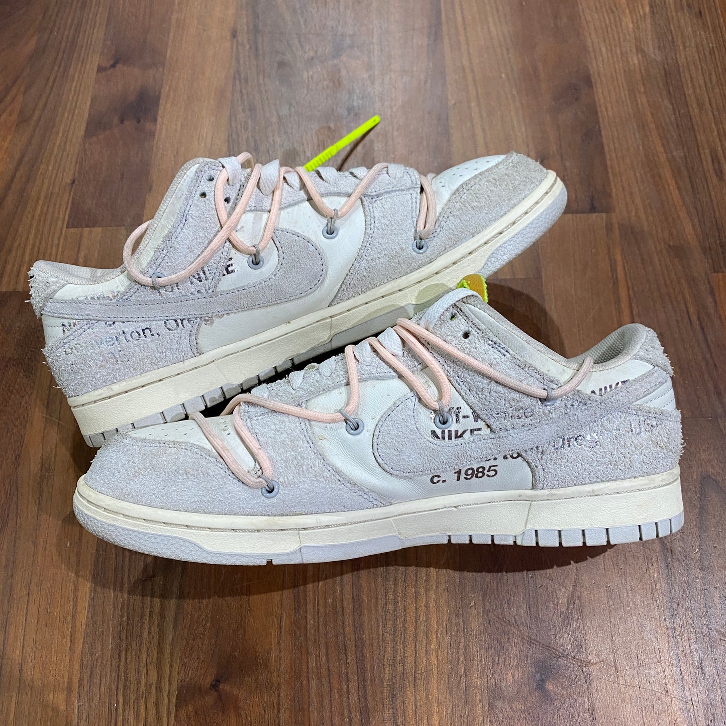 Nike dunk low Off-White Lot 12 Size 10.5 USED s14112