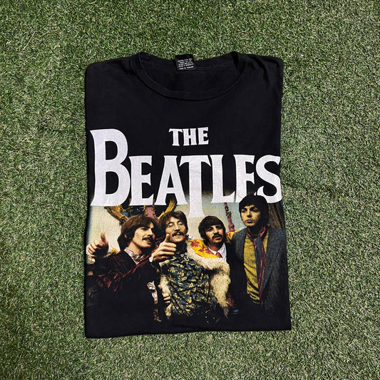 1990's The Beatles Group Front Picture Size XL USED v15792