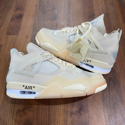 Jordan 4 Off White Sail Size 9m / 10.5w NEW s14037