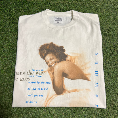 1994 Janet Jackson Summer Tour White Tee Size XL USED v8962