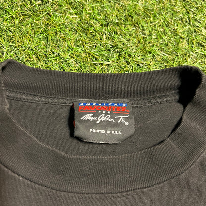 1993 New York Rangers Black Tee Size Large USED v15791