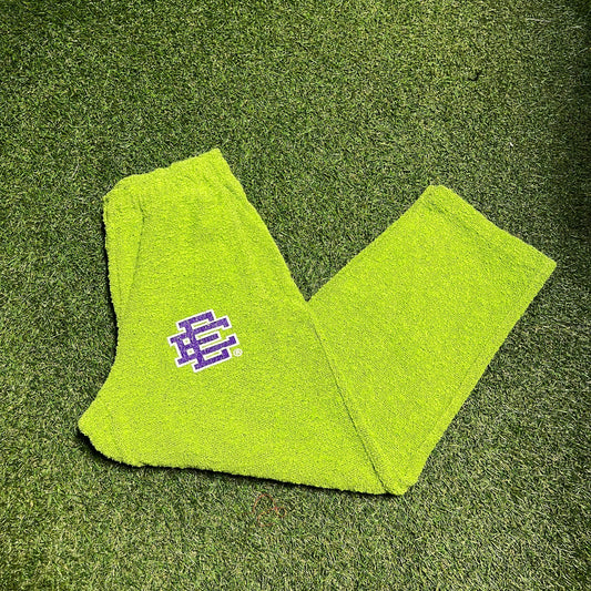 Eric Emanuel boucle pants mint, purple logo Size Large USED x11417