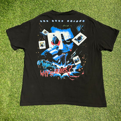 Dbruze Batman Rap Style Black Tee Size XL USED v15795