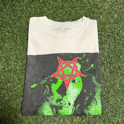 Playboi Carti Neon Tour Girl on front White Longsleeve Size Medium USED v2636